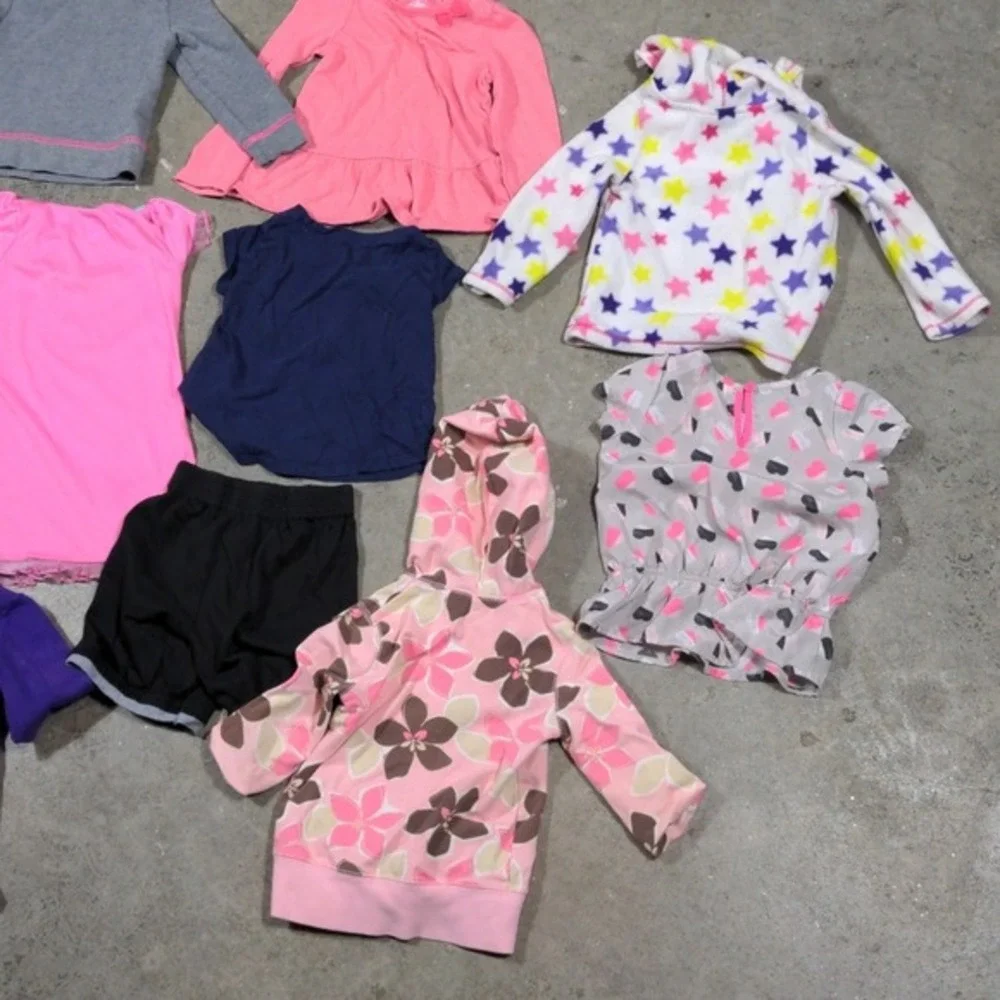 Toddler Girls 3T Clothing Lot 10pc Circo DKNY Peppa Pig Stars Hearts‎ VTG Style